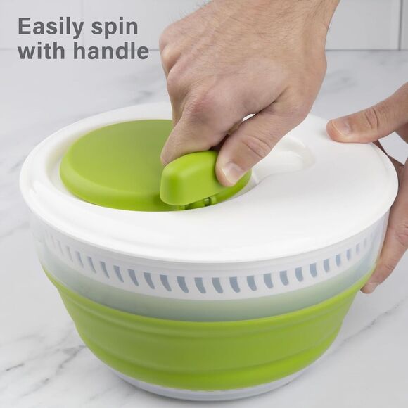 New Sealed - PrepWorks 3 Qt Collapsible Salad Spinner –BPA-Free Dishwasher Safe - Picture 6 of 8